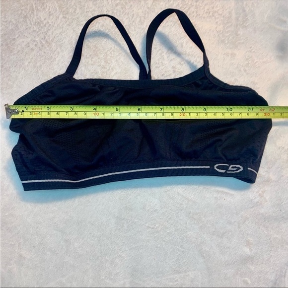 Champion Sports Bra XS/S Extra Small /Small Black Racerback Spandex Workout Bra - Picture 7 of 8